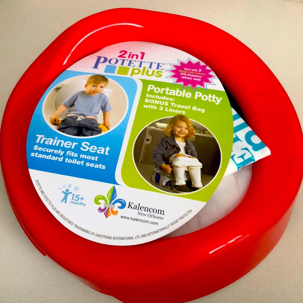 2in1 potette plus portable potty. Great for Covid